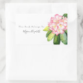 Sticker rectangulaire de Rhône rose (Sac)