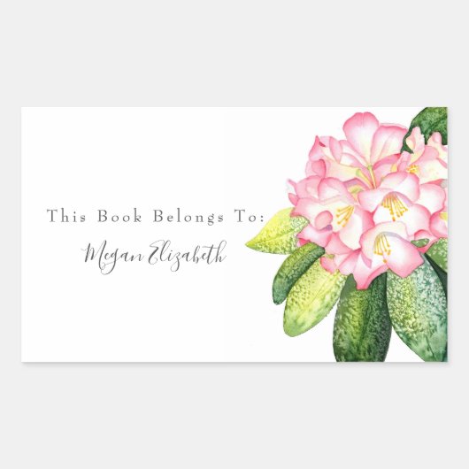 Sticker rectangulaire de Rhône rose (Devant)