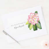 Sticker rectangulaire de Rhône rose (Enveloppe)