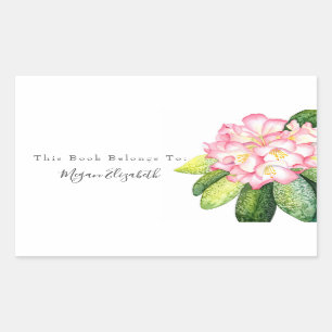 Sticker rectangulaire de Rhône rose