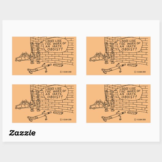 Sticker rectangulaire de test mural (Feuille)