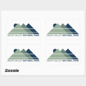 Sticker Rectangulaire Death Valley National Park Mountain Sun (Feuille)