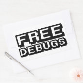 STICKER RECTANGULAIRE DEBUGS GRATUITS (Enveloppe)