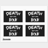 Sticker Rectangulaire Décès avant DNF (Feuille)