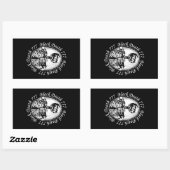 Sticker Rectangulaire Décès noir 777 - Treize (Feuille)