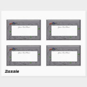 Sticker Rectangulaire Déchets de cacao (Feuille)