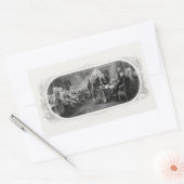 Sticker Rectangulaire Déclaration d'indépendance : Projet de loi de 2 $, (Enveloppe)