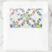 Sticker Rectangulaire Décor coloré à patchwork (Sac)
