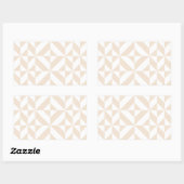 Sticker Rectangulaire Décor géométrique beige clair Motif (Feuille)