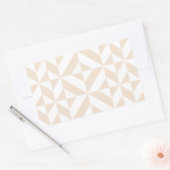 Sticker Rectangulaire Décor géométrique beige clair Motif (Enveloppe)
