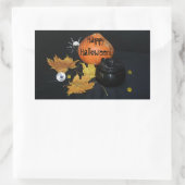 Sticker Rectangulaire Décor Halloween (Sac)