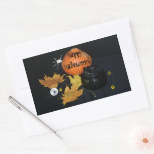 Sticker Rectangulaire Décor Halloween