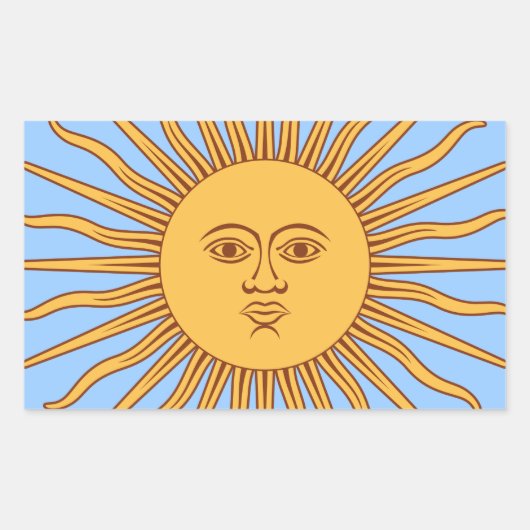 Sticker Rectangulaire Décor Icon Sun (Devant)