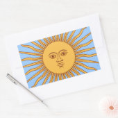 Sticker Rectangulaire Décor Icon Sun (Enveloppe)