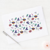 Sticker Rectangulaire Décor motif d'Halloween (Enveloppe)