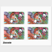 Sticker Rectangulaire Décoration des couronnes (Feuille)