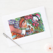 Sticker Rectangulaire Décoration des couronnes (Enveloppe)