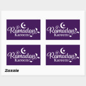 Sticker Rectangulaire Décoration Ramadan Kareem (Feuille)