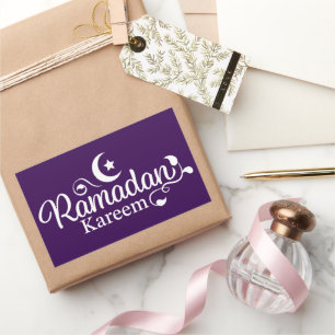 Sticker Rectangulaire Décoration Ramadan Kareem