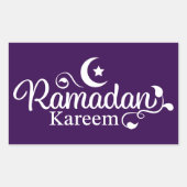 Sticker Rectangulaire Décoration Ramadan Kareem (Devant)