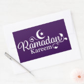 Sticker Rectangulaire Décoration Ramadan Kareem (Enveloppe)