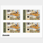 Sticker Rectangulaire Découvrez la vie : Bon Voyage (Feuille)