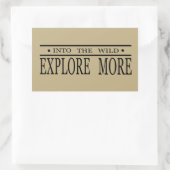 Sticker Rectangulaire Découvrez le logo de la randonnée extérieure pour  (Sac)