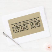 Sticker Rectangulaire Découvrez le logo de la randonnée extérieure pour  (Enveloppe)