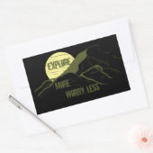 Sticker Rectangulaire Découvrez le logo de la randonnée extérieure pour  (Enveloppe)