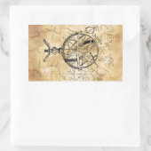 Sticker Rectangulaire Découvrez le monde (Sac)