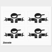 Sticker Rectangulaire Deejay DJ (Feuille)