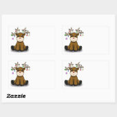 Sticker Rectangulaire Deers (Feuille)