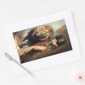 Sticker Rectangulaire Déesse Africaine des Animaux, Art (Enveloppe)