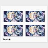 Sticker Rectangulaire Déesse cosmique (Feuille)