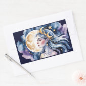 Sticker Rectangulaire Déesse cosmique (Enveloppe)
