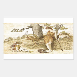 Sticker Rectangulaire Déesse Diana