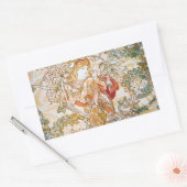 Sticker Rectangulaire Déesse florale (Enveloppe)