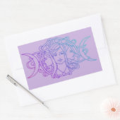 Sticker Rectangulaire Déesse triple (Enveloppe)