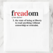 Sticker Rectangulaire Définition de flux (Sac)