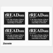 Sticker Rectangulaire Définition de flux (Feuille)