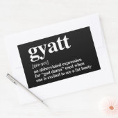 Sticker Rectangulaire Définition de Gyatt (Enveloppe)