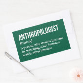 Sticker Rectangulaire Définition drôle d'anthropologue (Enveloppe)