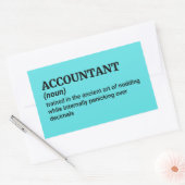 Sticker Rectangulaire Définition du comptable passif (Enveloppe)