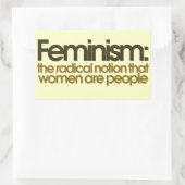 Sticker Rectangulaire Définition féministe (Sac)