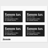 Sticker Rectangulaire Définition fiscale du fanum (Feuille)