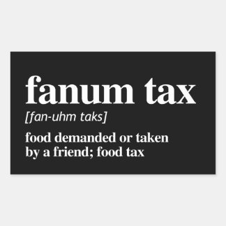 Sticker Rectangulaire Définition fiscale du fanum