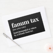 Sticker Rectangulaire Définition fiscale du fanum (Enveloppe)