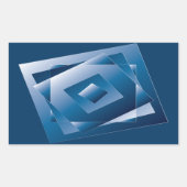 Sticker Rectangulaire dégradé bleu 1 (Devant)