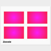 Sticker Rectangulaire Dégradé de rouge à magenta (Feuille)