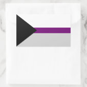 Sticker rectangulaire Déisexuel Pride (Sac)